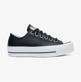 Resim Converse Chuck Taylor All Star Leather Platform Erkek Siyah Sneaker 