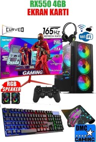 Resim DMC N144x (PUBG,GTA 5) I5 2500,16gb,500gb Hdd,256gb Ssd,4gb Rx550,24''165hz Masaüstü Oyuncu Bilgisayarı 