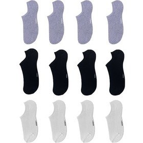 Resim Ozzy Socks Kadın Siyah Bambu Görünmez (Sneaker) Spor Ayakkabı Çorabı 