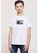 Resim Skyrim Epic Baskılı Unisex Çocuk Beyaz T-Shirt 