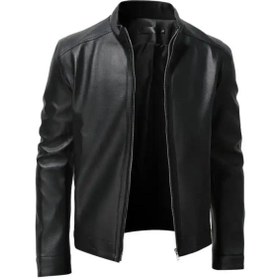 Resim DeriWork Hakiki Kuzu Derisi Kışlık Suya Dayanıklı Bağcıklı Mont Siyah 