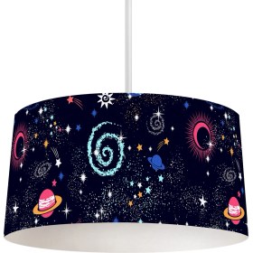 Resim Talia Home Çocuk Odası Gezegen Desenli Sarkıt Avize TLAV-037 