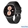 Resim Haino Teko Watch Ultra 5 Amoled Ekran Super Slim Tasarım WaterProof 3 Kordonlu Akıllı Saat Titanyum Siyah 
