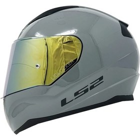 Resim Ls2 Rapıd 2 Nardo Gri Fullface Motosiklet Kaskı Gold Camlı Nardo Gri 