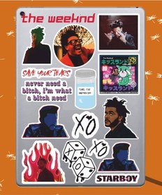 Resim The Weeknd Sticker Seti Laptop Ajanda Pc Tablet Telefon Defter Etiket Bullet Journal Diğer 
