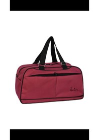 Resim Askılıklı Spor El Valizi Büyük El Çantası Kırmızı 