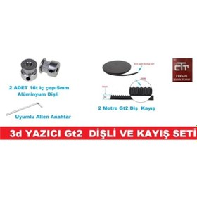 Resim Gt2 Kasnak Ve Gt2 Kayış Seti 2Mt 3D Yazıcı V.B Projeler 