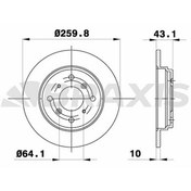 Resim ARKA FREN DISK AYNASI HONDA ACCORD PRELUDE 2.2I 