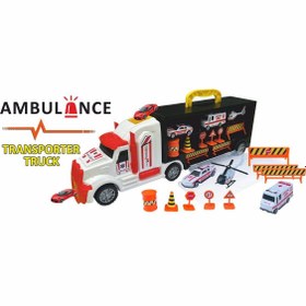 Resim A-T AYZE-TRENDY OYUNCAK MESLEK AMBULANS TAŞIYICI TIR ÇANTALI OYUN SETİ 48776 