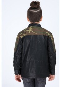 Resim Erkek Çocuk Hakiki Deri Mont (545473859) Siyah 