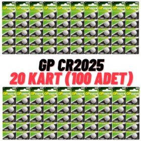 Resim GP Batteries Gp Cr2025 3v Lityum Para Pil 100'lü 