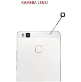 Resim Huawei Uyumlu P9 Lite Arka Kamera Camı Lensi (Çıtasız Sadece Cam) 
