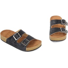 Resim Vojo Simli Rahat Taban Hastane Deniz Havuz Plaj Kadın Terlik 267800001864 01 Siyah Siyah 