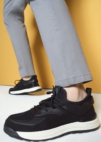 Resim Derimod Erkek Siyah Bağcıklı Kalın Tabanlı Sneaker 25SFD69286F 