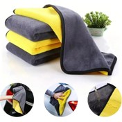 Resim Askımo 3 ADET Leke Bırakmaz Mikrofiber Mutfak Temizlik Bezi Araba Yıkama Hassas Yüzeyler Için 40x40cm Oto 