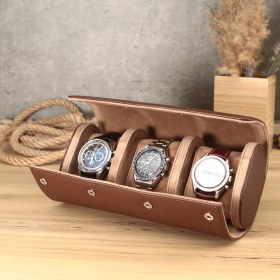 Resim Onywatch Doğal Deri Saat Kutusu / Saat Rollu / Saat Saklama Kutusu / Watch Roll / Saat Kutuları 
