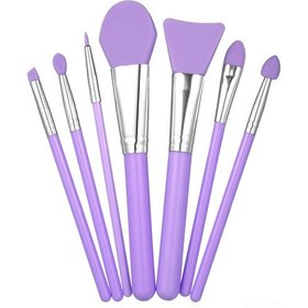 Resim Gajeena 7'li Yumuşak Uçlu Silikon Fırça Seti - Makyaj Tasarrufu Sağlayan Pratik Ve Kaliteli Seçim 