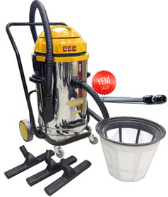 Resim SURENA Wd753 - 3 Motorlu Islak Kuru Sanayi Tipi Süpürge Makinası 3600 Watt 