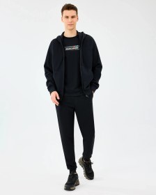 Resim Skechers M Essential Full Zip Hoodie Sweatshirt Erkek Siyah Sweatshirt S2610014-3817 Siyah 