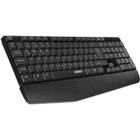 Resim Everest KB-951U Siyah USB Bilek Destekli Q Standart Ofis Klavye 