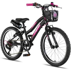 Resim Trendbike Mistral L 20 Jant Vites Çocuk Bisikleti 6-9 Yaş Kız Çocuk Bisikleti Siyah-Fuşya 20.411-S-F 