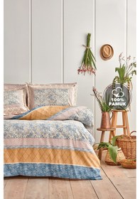 Resim Yataş Bedding Delissa Çift Kişilik Ranforce Nevresim Seti - Mavi 