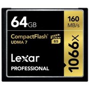 Resim Lexar 64gb 1066x Pro Cf-160 Mb/sn. Compackt Flash Hafıza Kartı 