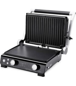 Resim Korkmaz Pro Grill Dijital Tost Makinesi 600 W Döküm Materyal Gri ve Siyah Renk ile Kolay Kullanım 
