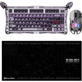 Resim Gravastar V75 Pro Manyetik Kablolu Gaming Klavye, Xpro Kablosuz Optik Mouse Ve Mousepad Oyuncu Seti, Optik 