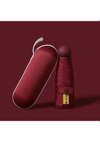 Resim Eleven Markets Mini Cep Boy Lüx Şemsiye Uv Korumalı Bordo Mini Şemsiye Bordo 