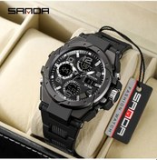 Resim Sunshine022 Sanda Yeni Erkek Glow Elektronik Saati Rose Gold Çift Göstergeli Spor Saati Uzun Pil Ömrü Diğer 