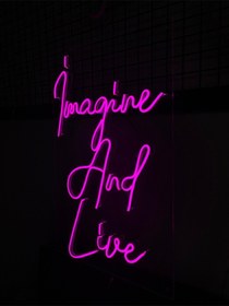 Resim İmagine And Live Neon Led Renkli 