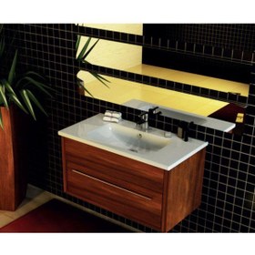 Resim KAREN BANYO Star 100 Cm, Dolap Uyumlu Seramik Lavabo Beyaz 