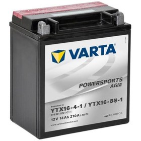 Resim Varta YTX16-4-1 / YTX16-BS-1 AGM Motosiklet Aküsü 14Ah 
