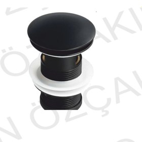 Resim özçakır Black Pop Up Metal Lavabo Süzgeci 