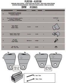Resim GIVI PLR5108 BMW R 1200 GS-ADVENTURE (13-18)-R1250 GS (19-23)-ADVENTURE (19-23) YAN ÇANTA TAŞIYICI 