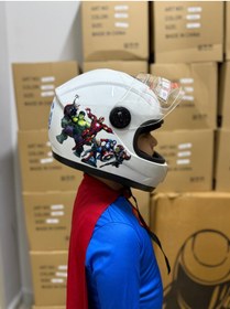 Resim OKYANUSMOTO MOTOSİKLET ÇOCUK KASKI BEYAZ 