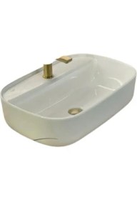 Resim Turkuaz Seramik Cerastyle Aqua 60 Cm Tezgah Üstü Çanak Lavabo 