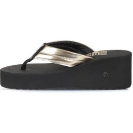 Resim Bueno Shoes Altın Soft Mat Ayna Kadın Dolgu Topuklu Terlik 26WT190664 26WT190664 