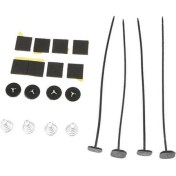 Resim Comely 9-10 Pack Elektrikli Fan Bağları Kayışlar Montaj Kiti Evrensel Kayış Tie Fan, Siyah, 9 Pcs (Yurt Dışından) 