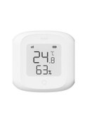 Resim Lemestar Termometreler Tuya Akıllı Sıcaklık Ve Nem Sensörü Zigbee Kablosuz Sıcaklık Ve Nem Sensörü Akıl Beyaz 