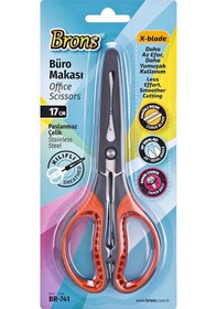 Resim Brons Büro Makası Koruma Kılıflı 17 Cm Br-741 