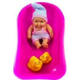 Resim Banyo Zamanı Küvetli Bebek 