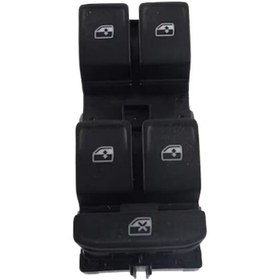 Resim OtoSerkan Volkswagen Passat B8, Golf 7, 8, T-Cross, Taigo, T-Roc, Tiguan Cam Açma Anahtarı 4 lü 5G0959857D 