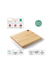 Resim Masif Ahşap Dişbudak Ağacı Kesme Tahtası 