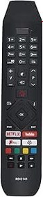 Resim AULCMEET RC43141 Hitachi OLED Smart TV 32HB26T61UA 43HB26T72U 24HB21J65U 32HB26J61UA 43HK25T74U 50HK25T74U 32HB26J61U 50HB26T72UA için uygun yedek uzaktan kumanda 32HB266T61U 50HB26T72U 24HB21T65U 