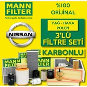 Resim Nissan Juke 1.5 Dci Mann-Filter Filtre Bakım Seti 2014-2019 (495584353) 
