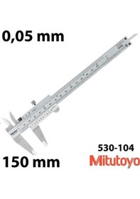 Resim Mıtutoyo 0-150mm/0.05mm Verniyerli Mekanik Kumpas 