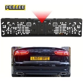 Resim Xuweiwei Eu License Frame Camera Led Gece Görüşlü Geri Görüş Park Kamerası Avrupa Ve Uk Araçlar İçin 