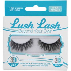Resim Lush Lash 3D İpek Takma Kirpik Catwalk LU-625 